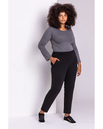 Roman Curve Straight Smart Trousers