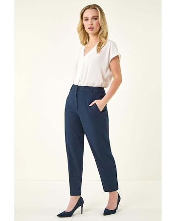 Roman Short Straight Leg Stretch Trouser