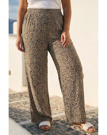 Roman Curve Textured Animal Trousers