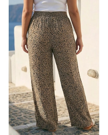 Roman Curve Textured Animal Trousers