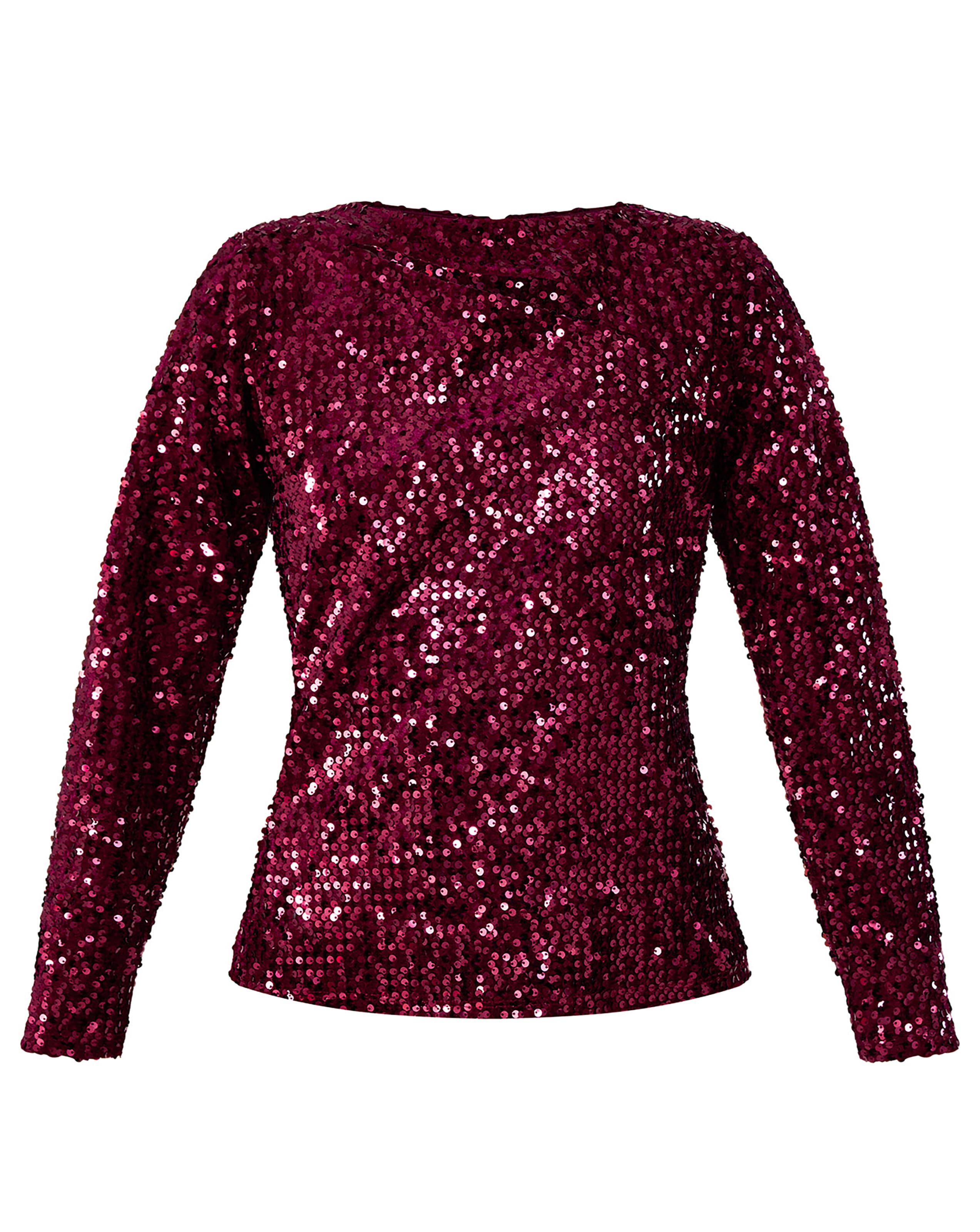monsoon pink sequin top