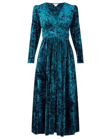 Monsoon Victoria Crushed Velvet Dress