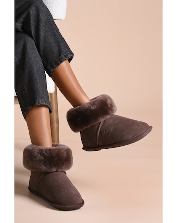 Just Sheepskin Womens Albery Slipper Boots