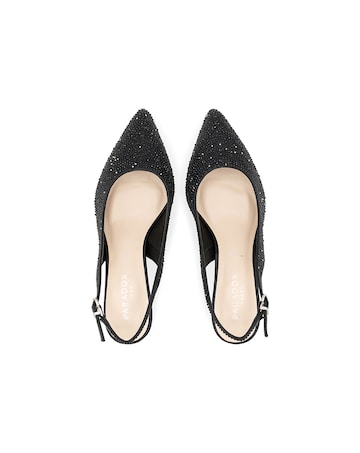 Paradox London Fiora Wide E Fit Kitten Heel Courts