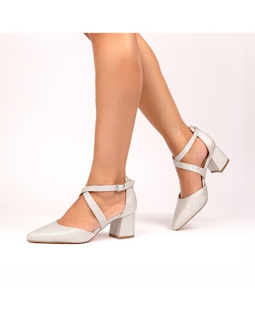 Paradox London Farrah Wide E Fit Block Heel Courts