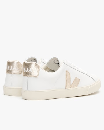 Veja Esplar Logo Extra White Platine Leather Trainers