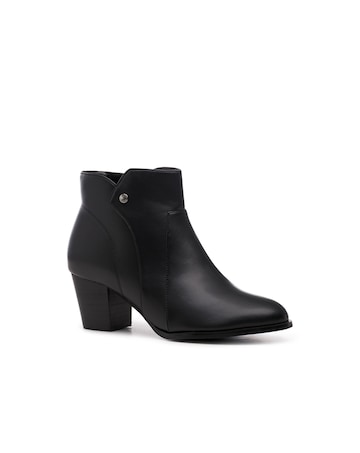 Paradox London Belinda Wide Fit Block Heel Ankle Boots