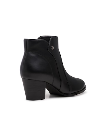 Paradox London Belinda Wide Fit Block Heel Ankle Boots
