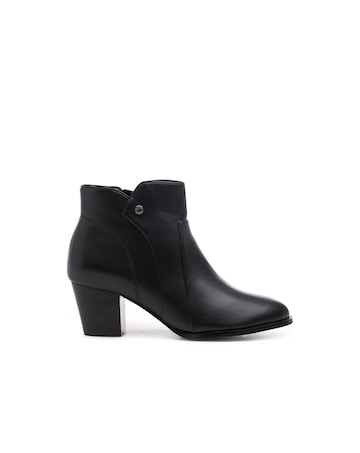 Paradox London Belinda Wide Fit Block Heel Ankle Boots