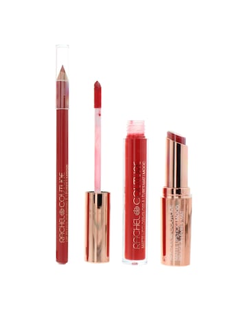 Rachel Couture Lip Kit Mood 3 Piece Gift Set: Lipstick Lip Gloss  Lip Liner