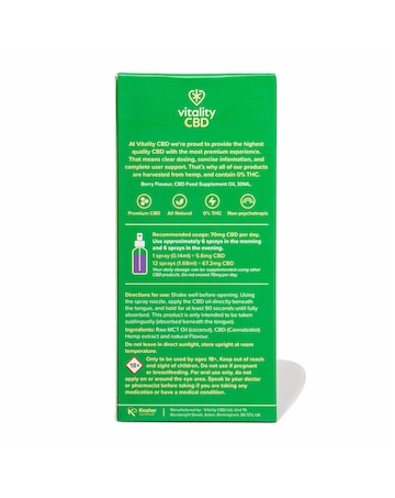 Vitality CBD Oral Spray 1200mg Berry