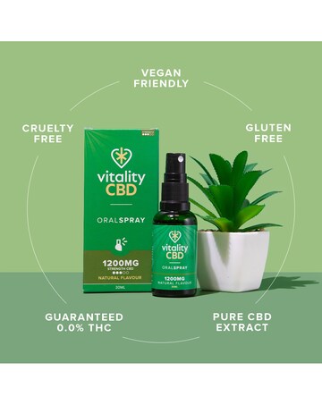 Vitality CBD Oral Spray 1200mg Natural