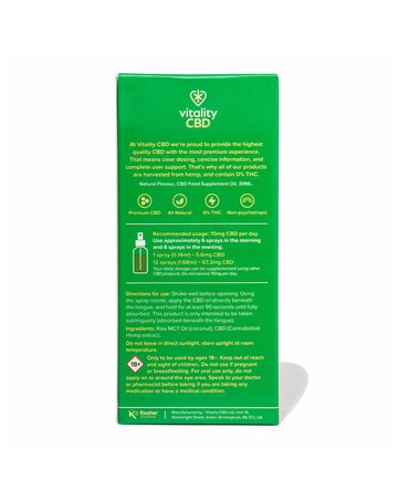Vitality CBD Oral Spray 1200mg Natural