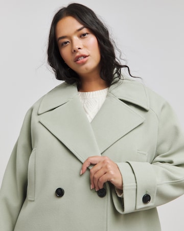 Sage DB Faux Wool Coat