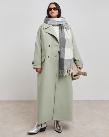 Sage DB Faux Wool Coat