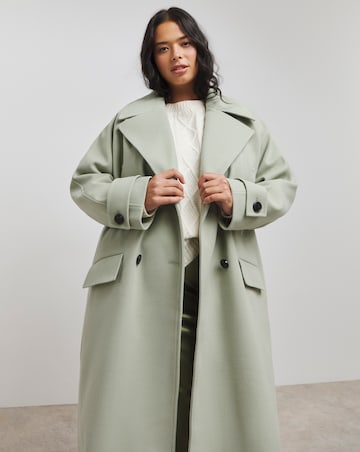Sage DB Faux Wool Coat