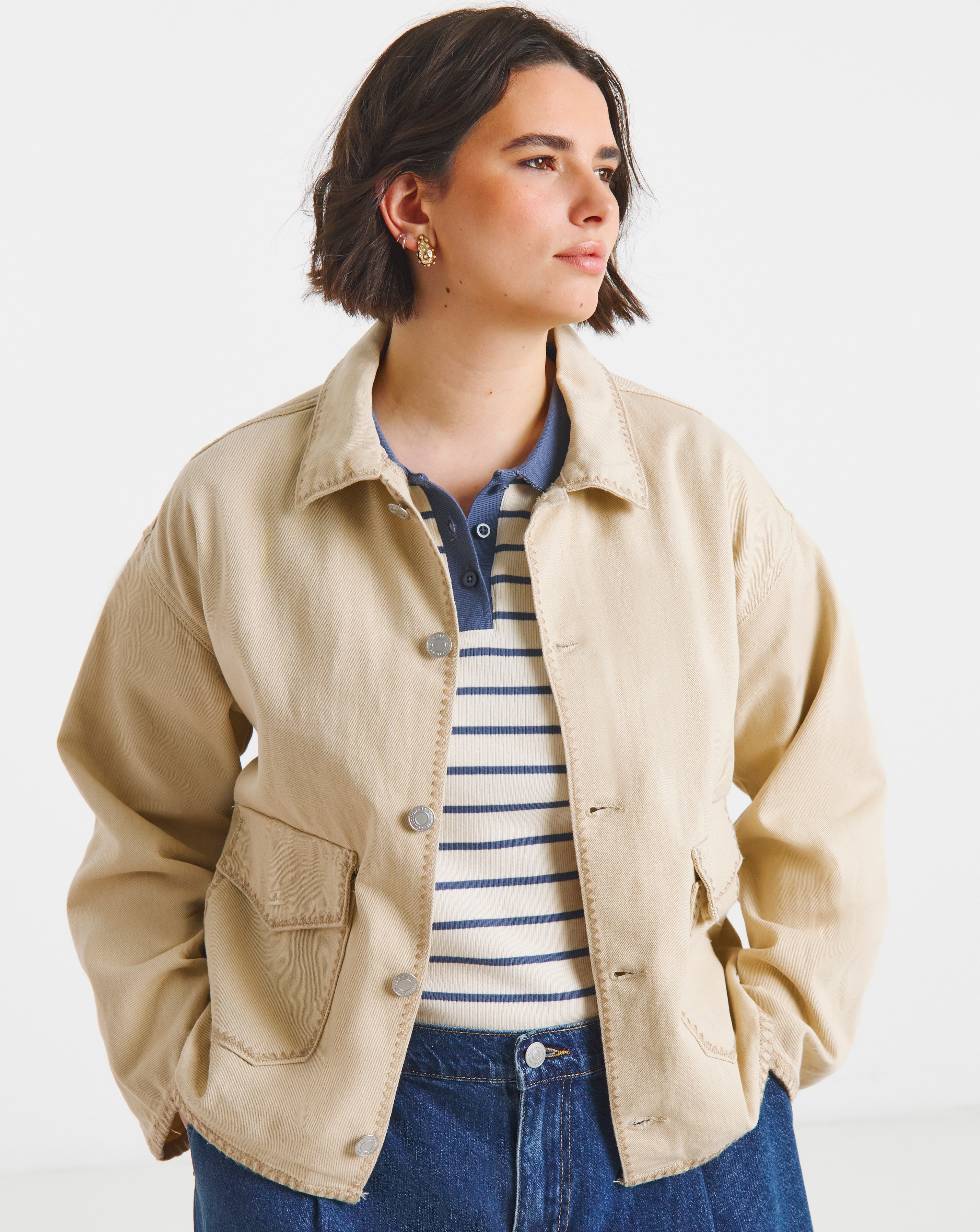 Simply Be Neutral Utility Jacket