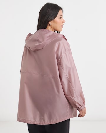 Dusty Rose Zip Through Mac