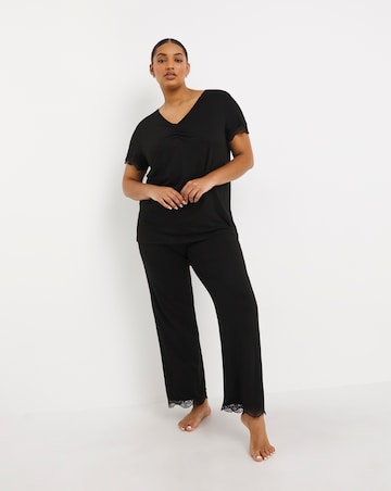 Luna Built-In Support Jersey Lace Lounge Set