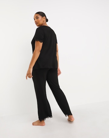 Luna Built-In Support Jersey Lace Lounge Set