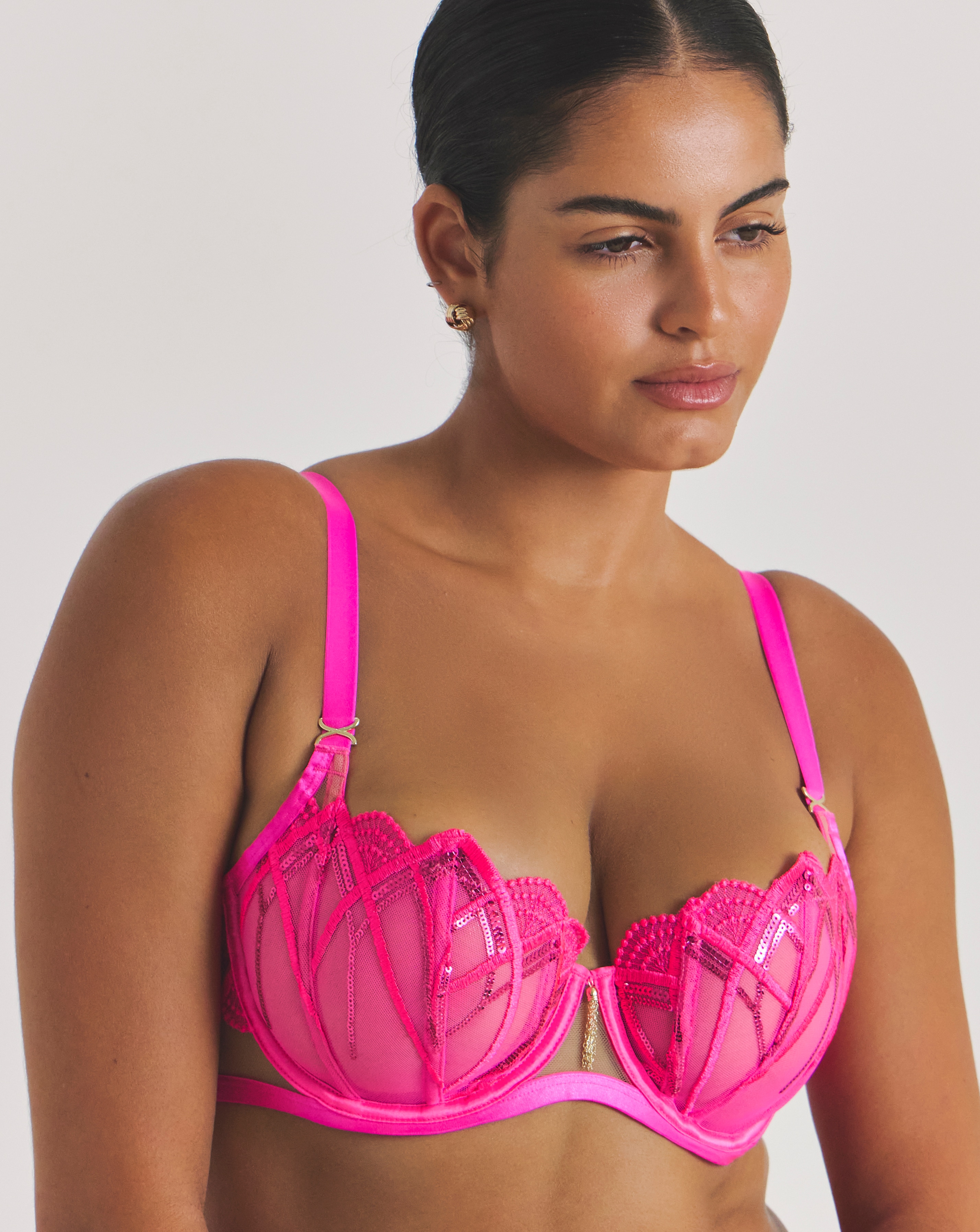 Ann Summers Decadence Balcony Bra Pink