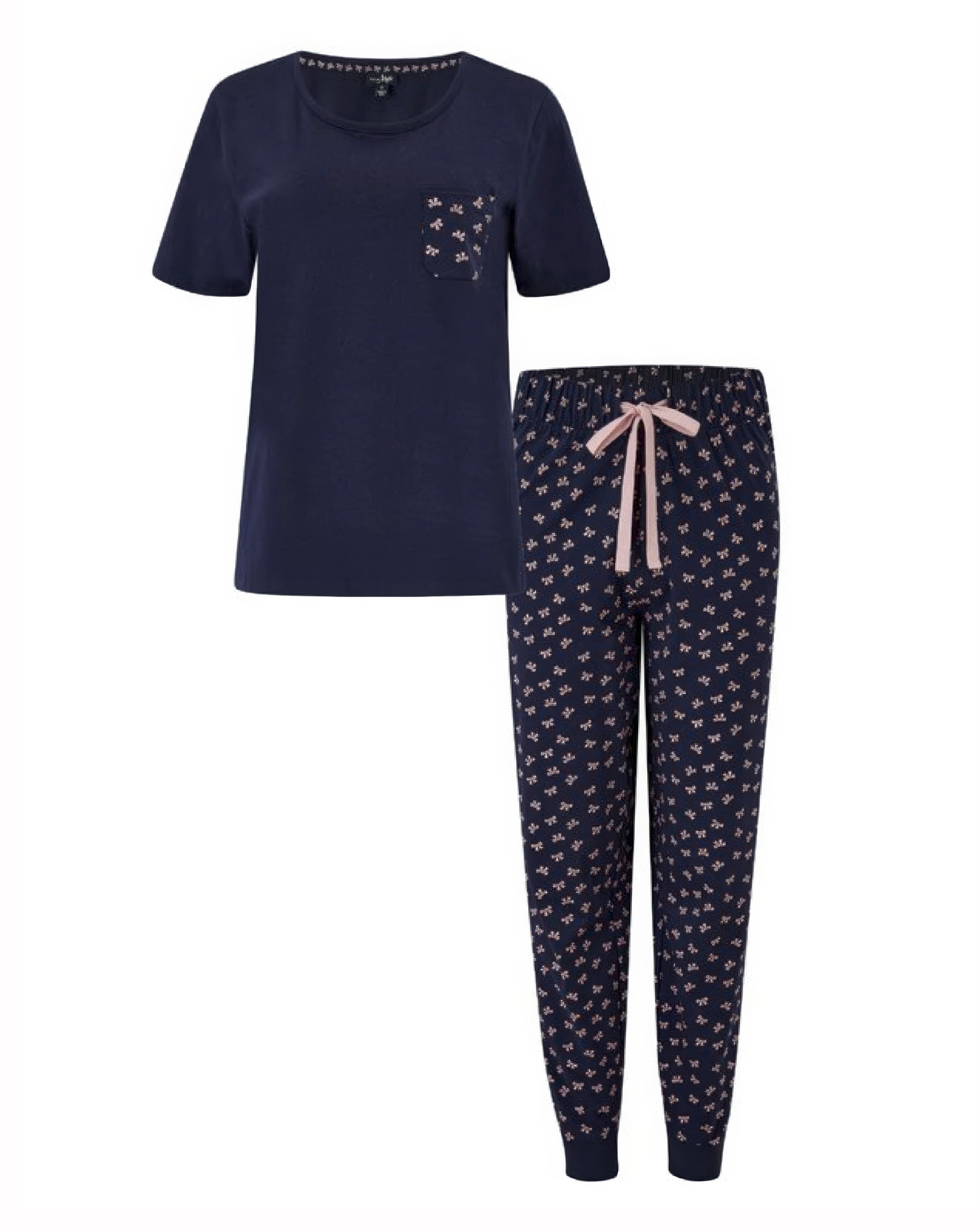 Pour Moi Bow Print Pyjama Set