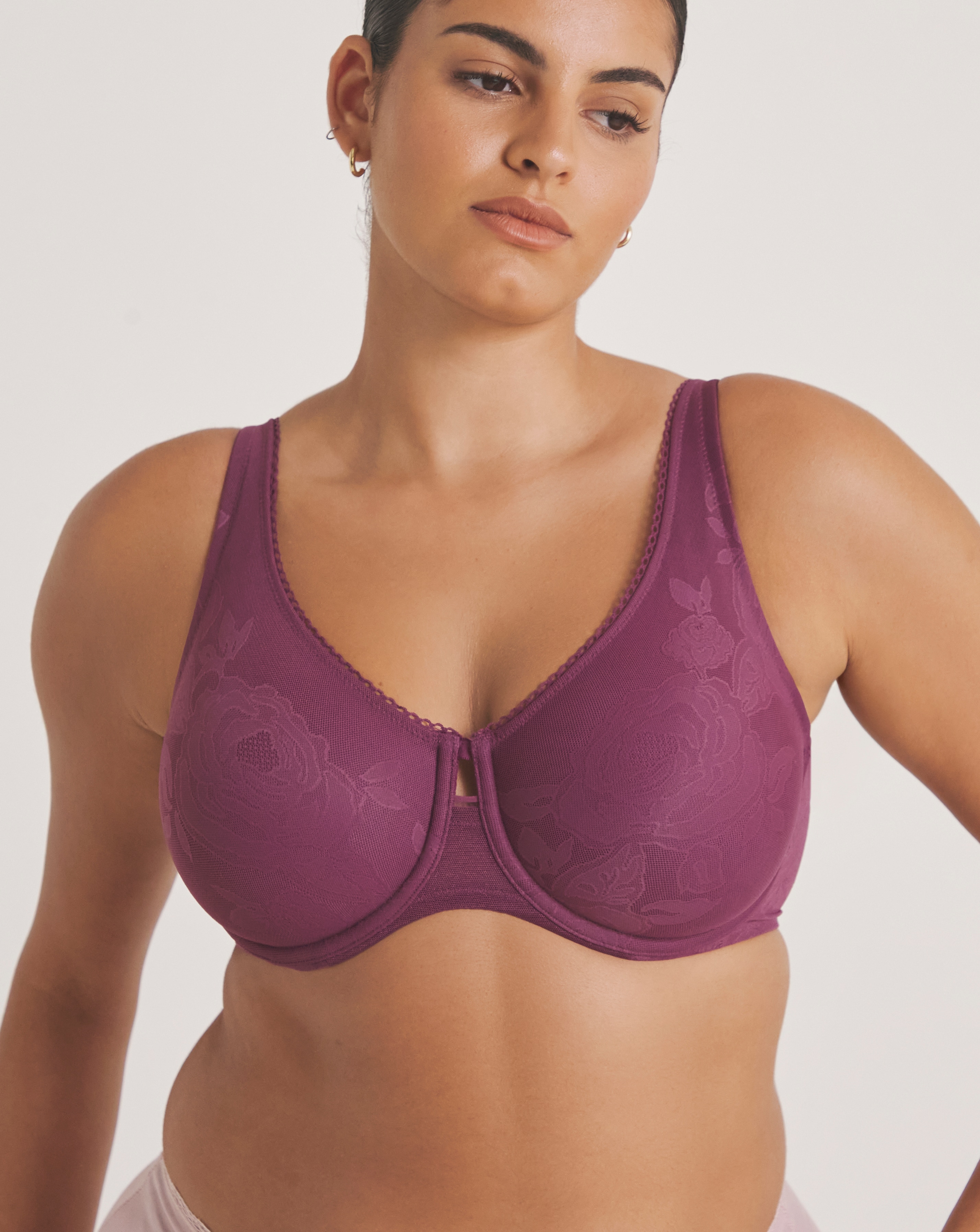 Triumph Wild Rose Sensation Bra Plum
