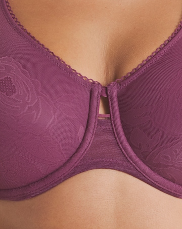 Triumph Wild Rose Sensation Minimiser Wired Bra Plum