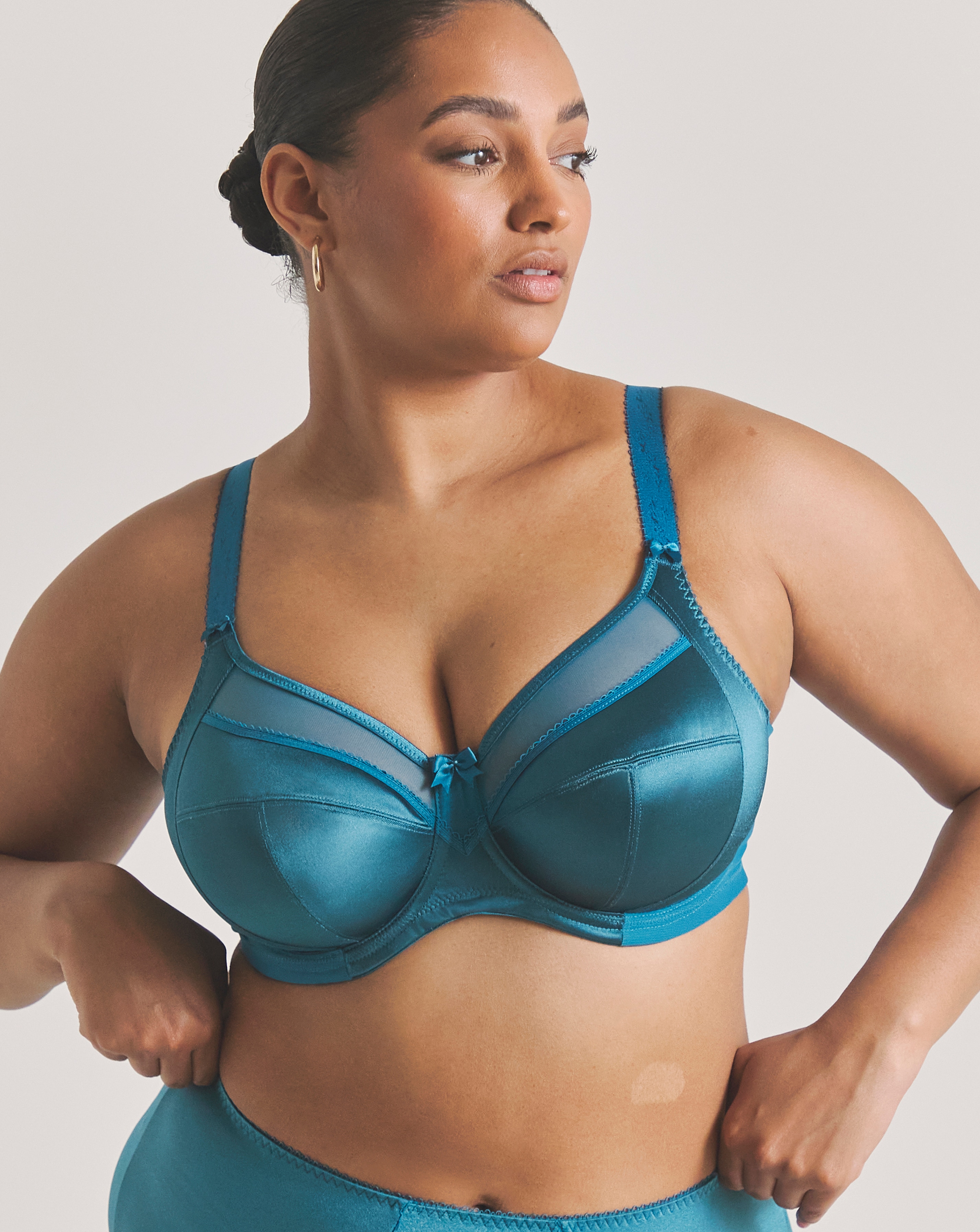 Goddess Keira Full Cup Bra Med Blue