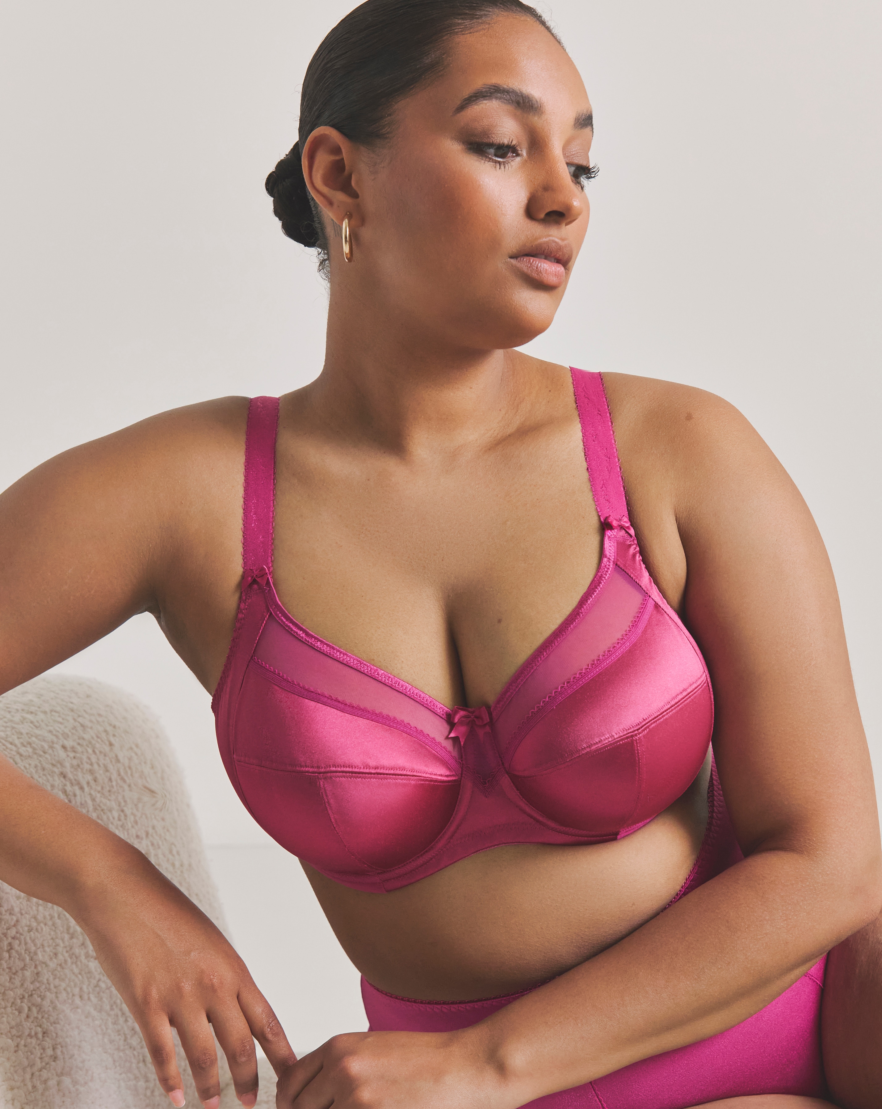 New In - Goddess Keira Full Cup Bra Mulberry