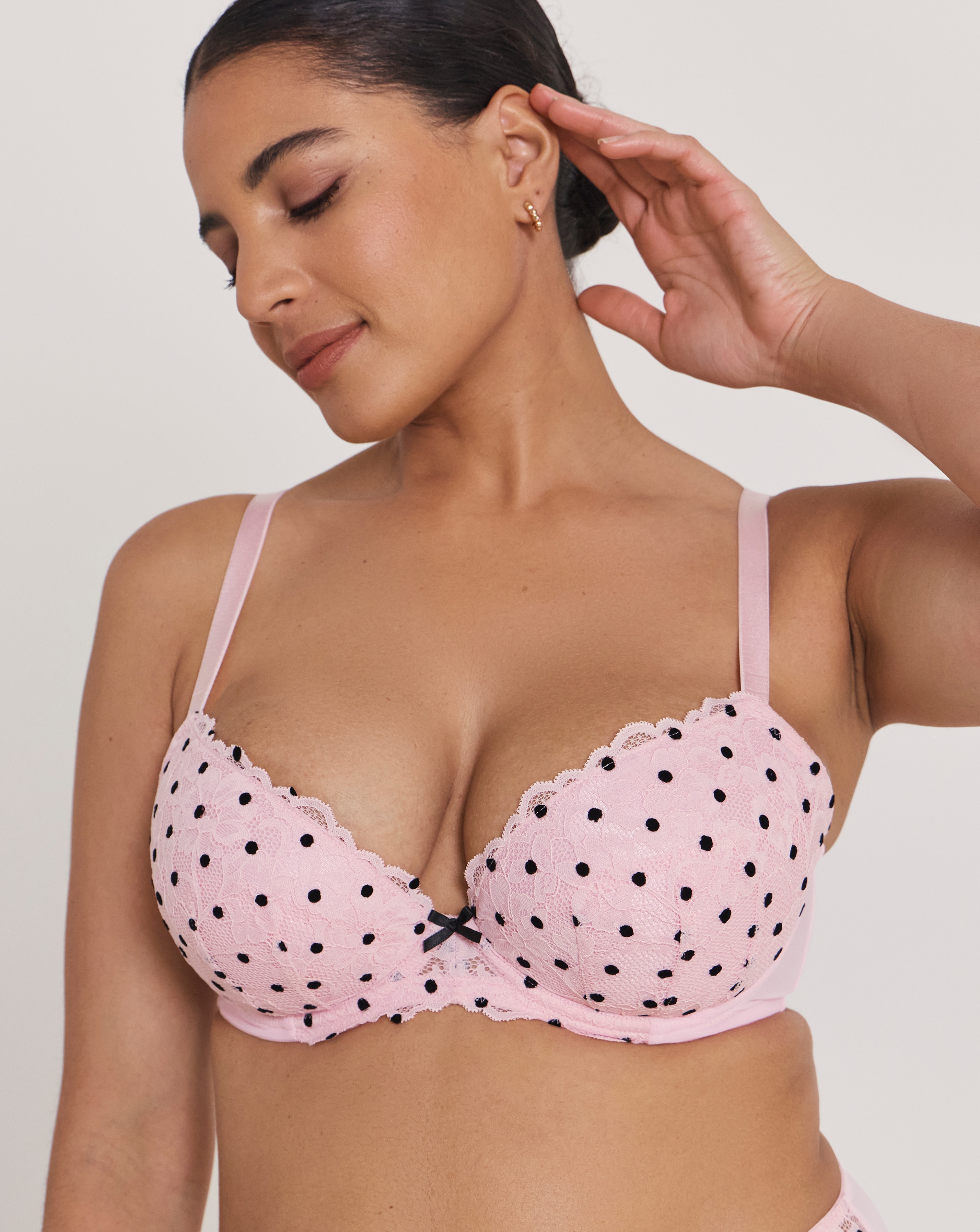 New In - Ann Summers Sexy Lace Plunge Bra Pink