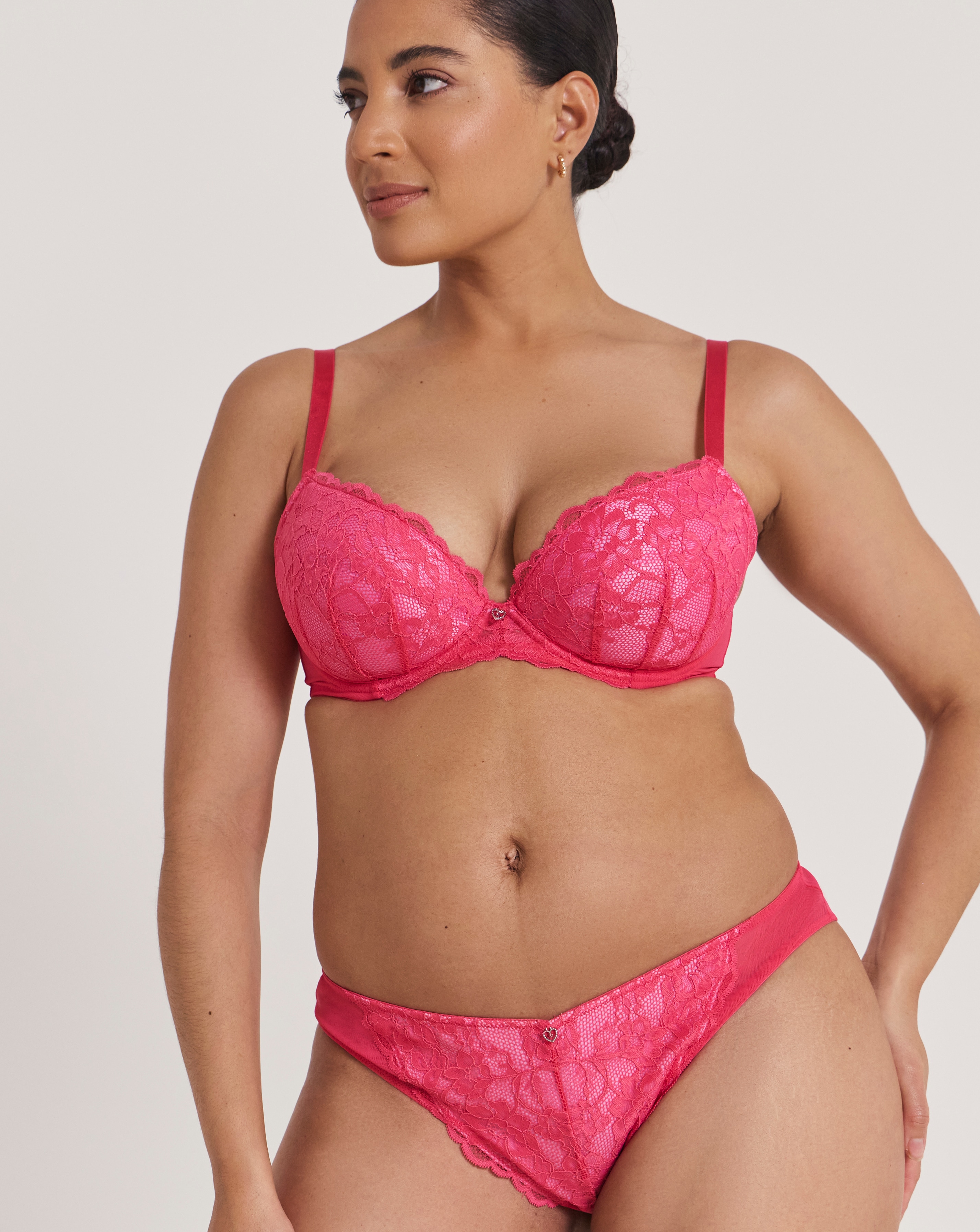 New In - Ann Summers Sexy Lace Brazilian DkPink