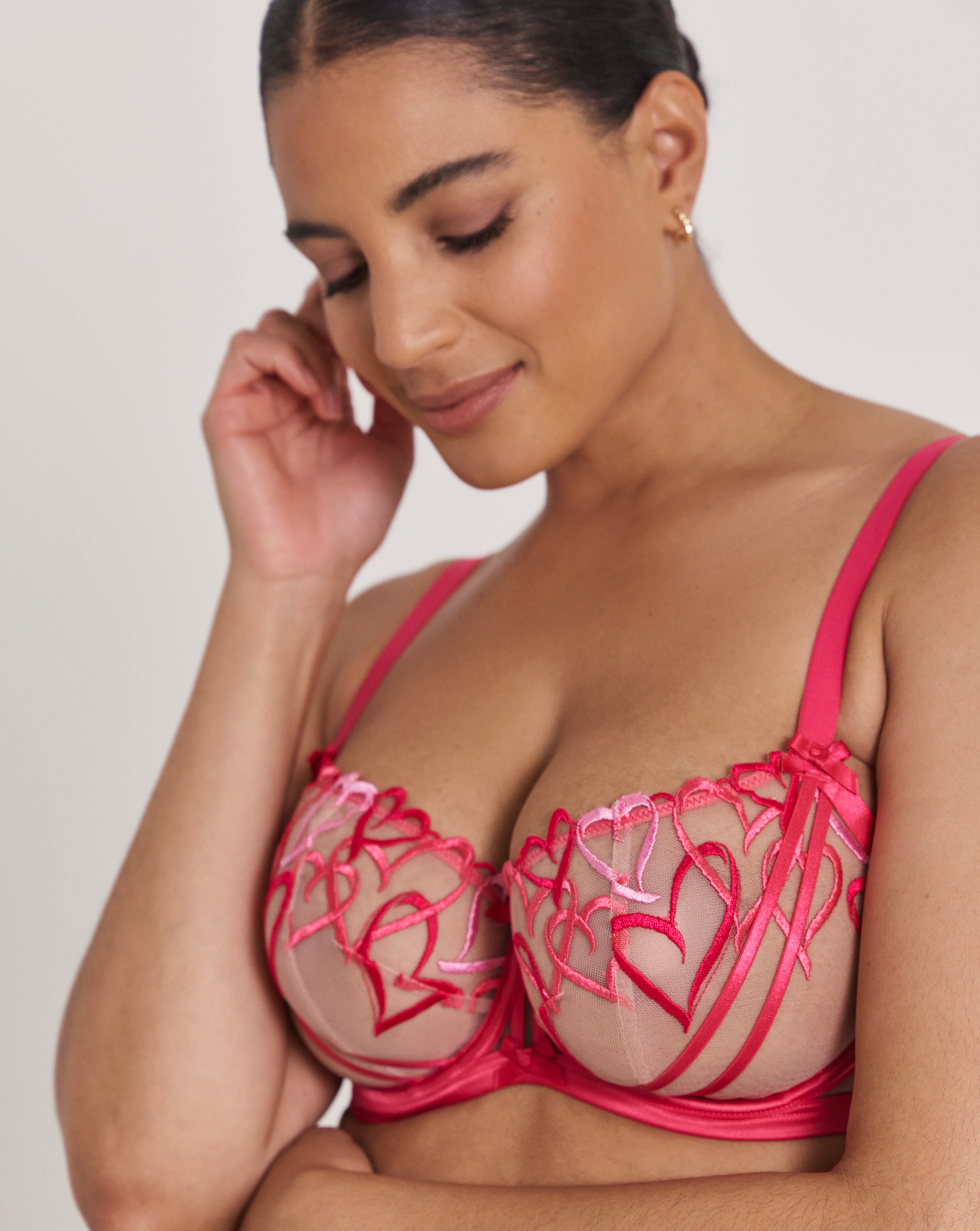 New In - Ann Summers Love Struck Bra Mid Pink