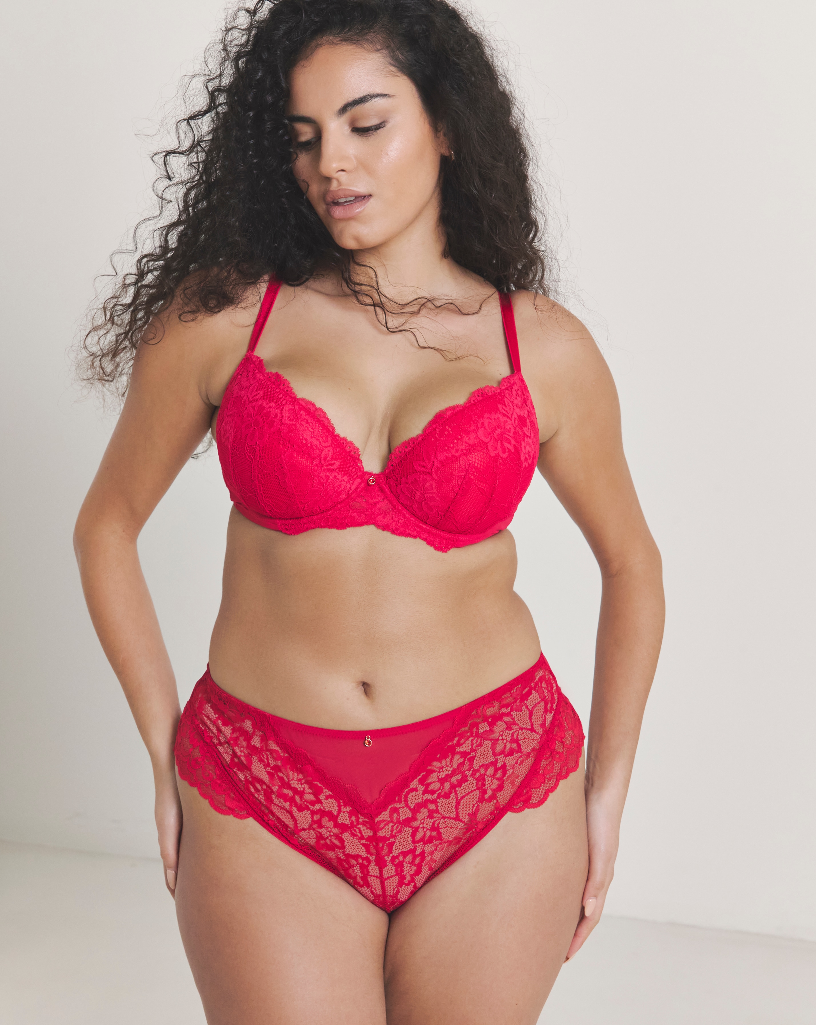 New In - Ann Summers Sexy Lace Deep Brazilian Red