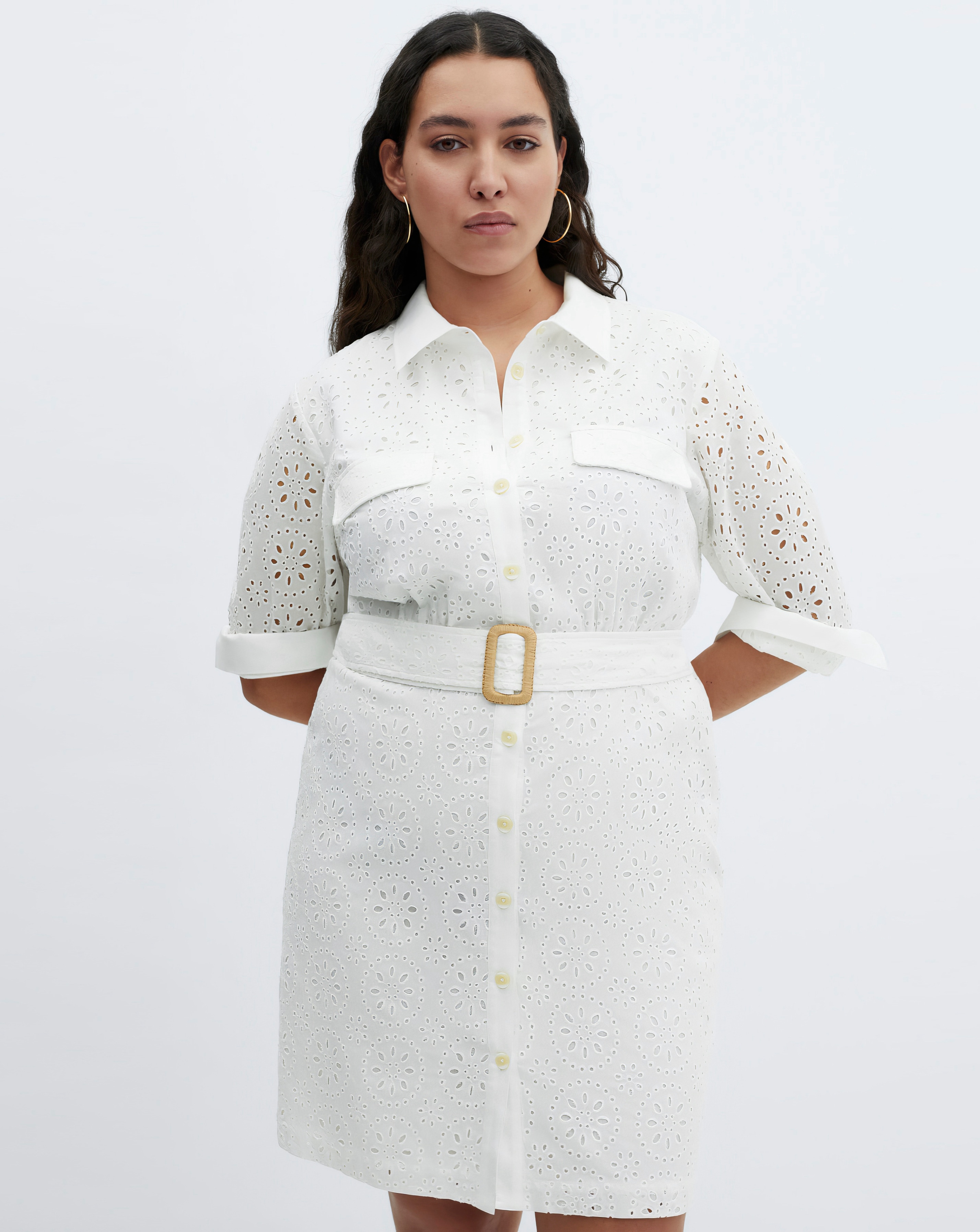 Mango Shirly Broiderie Anglaise Dress