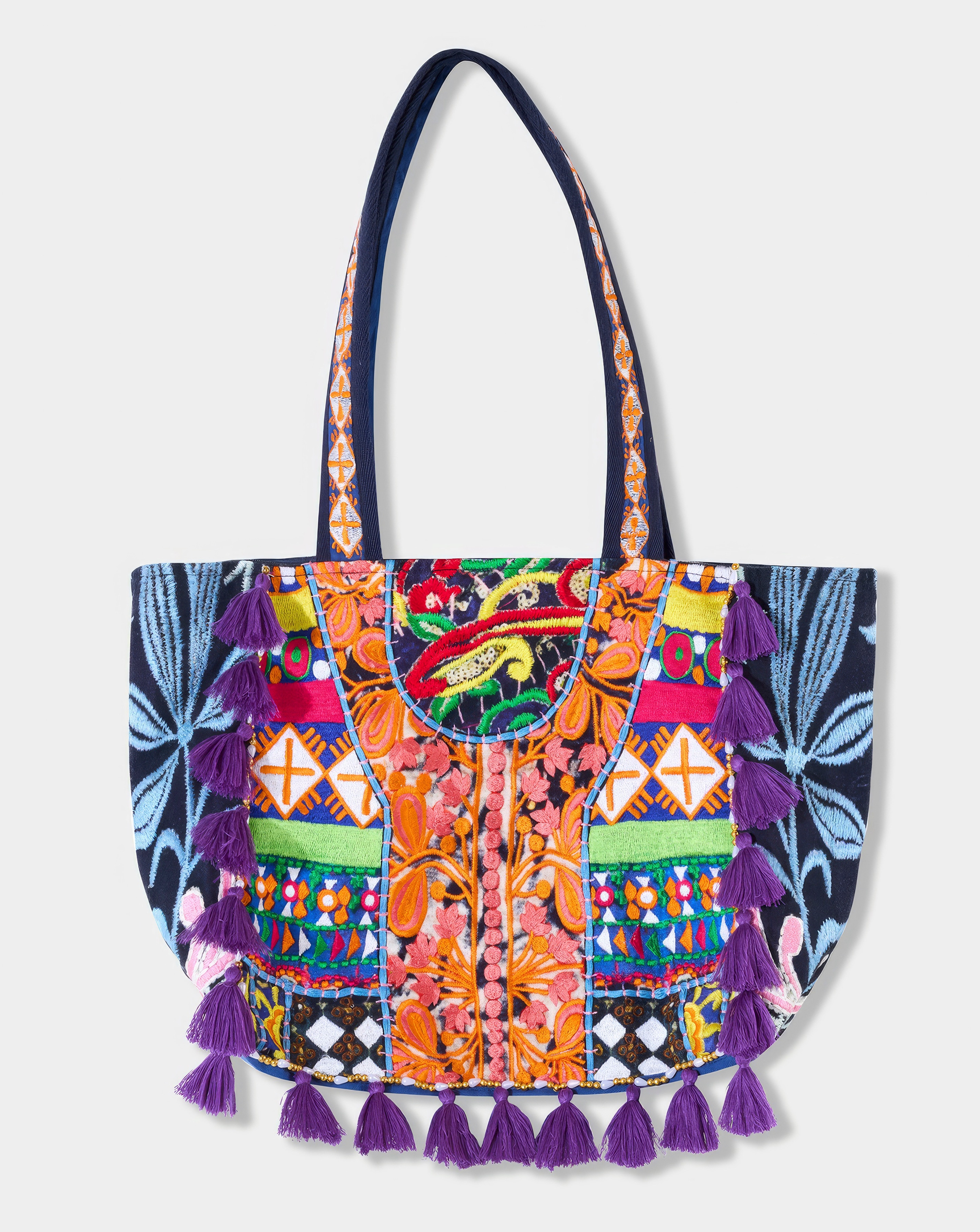 Joe Browns Ibiza Town Patchwork Tote Bag