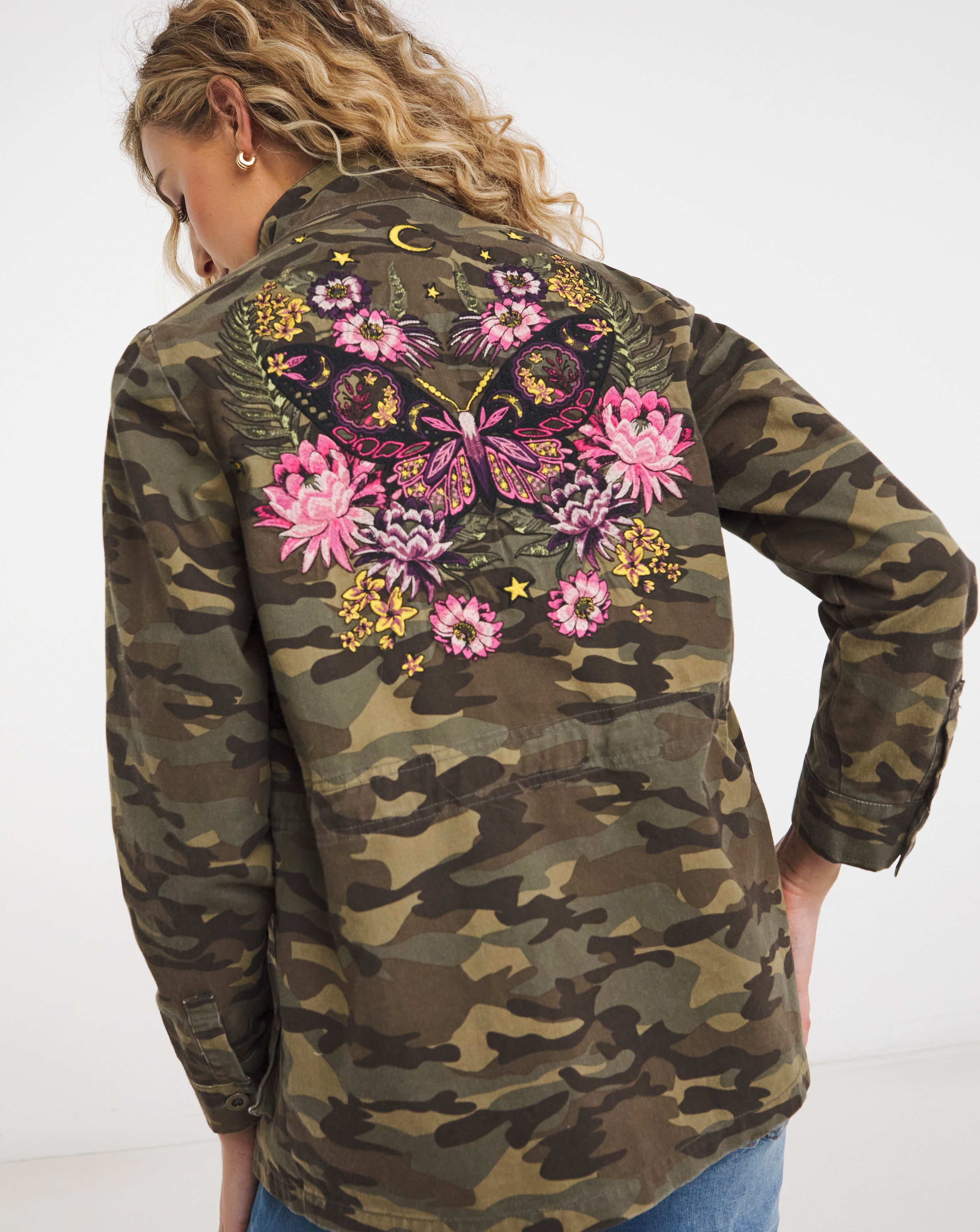 Joe Browns Embroidered Military Jacket