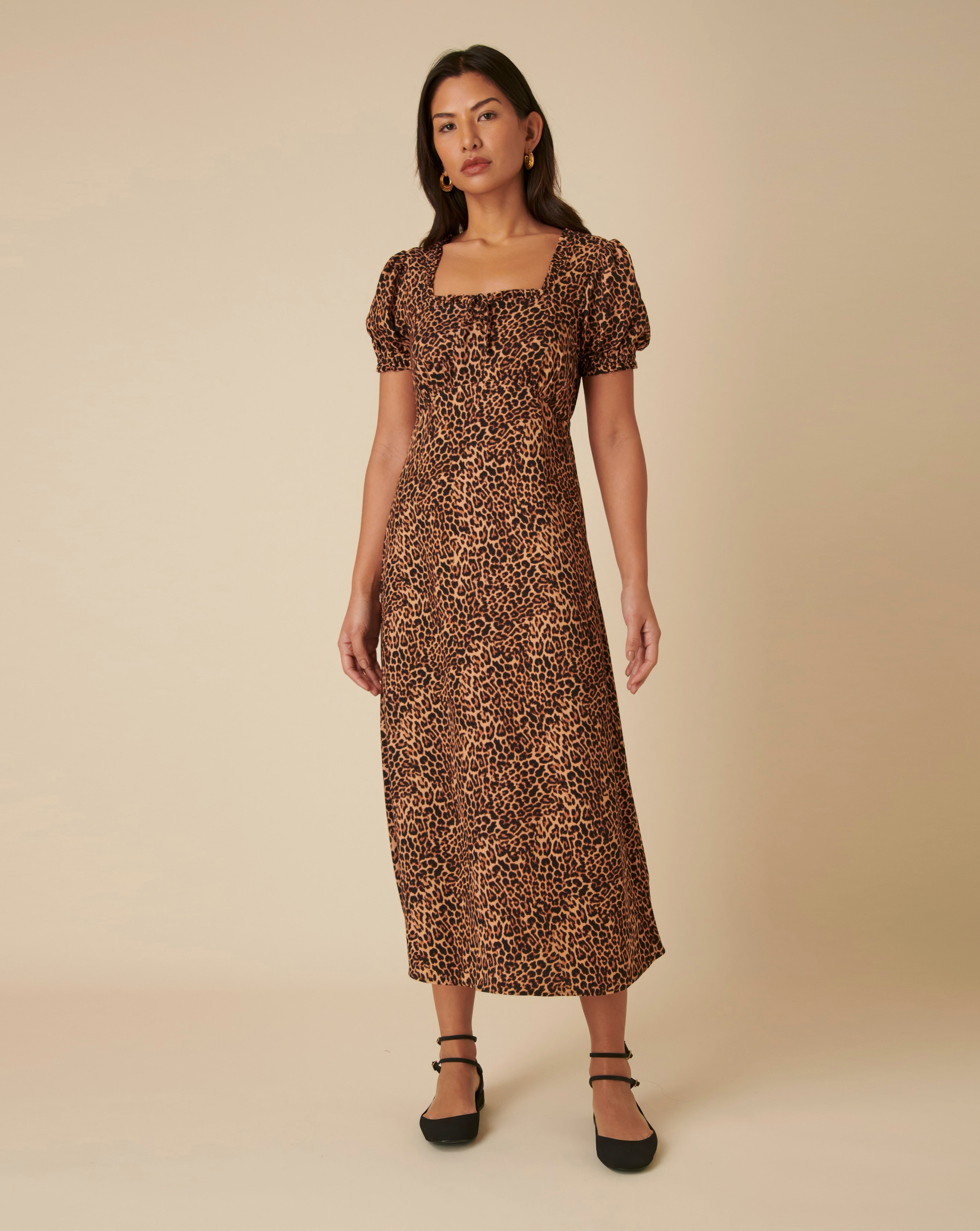 Nobody's Child Midi Leopard Dress