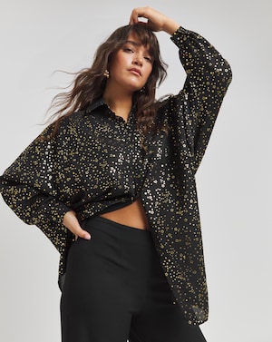 Twisted Wunder Foil Print Shirt - Image 1