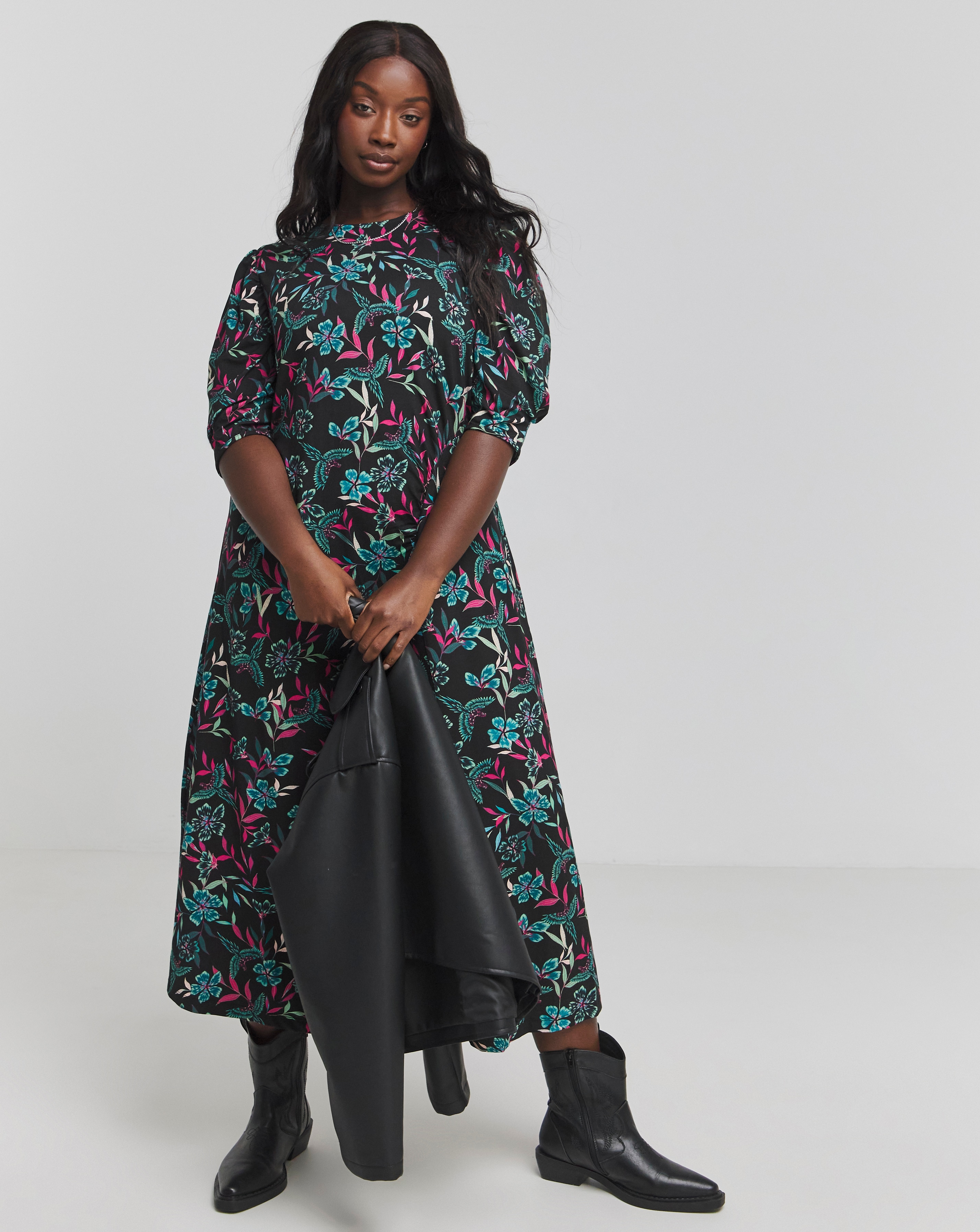 Joe Browns Floral Jersey Midaxi Dress
