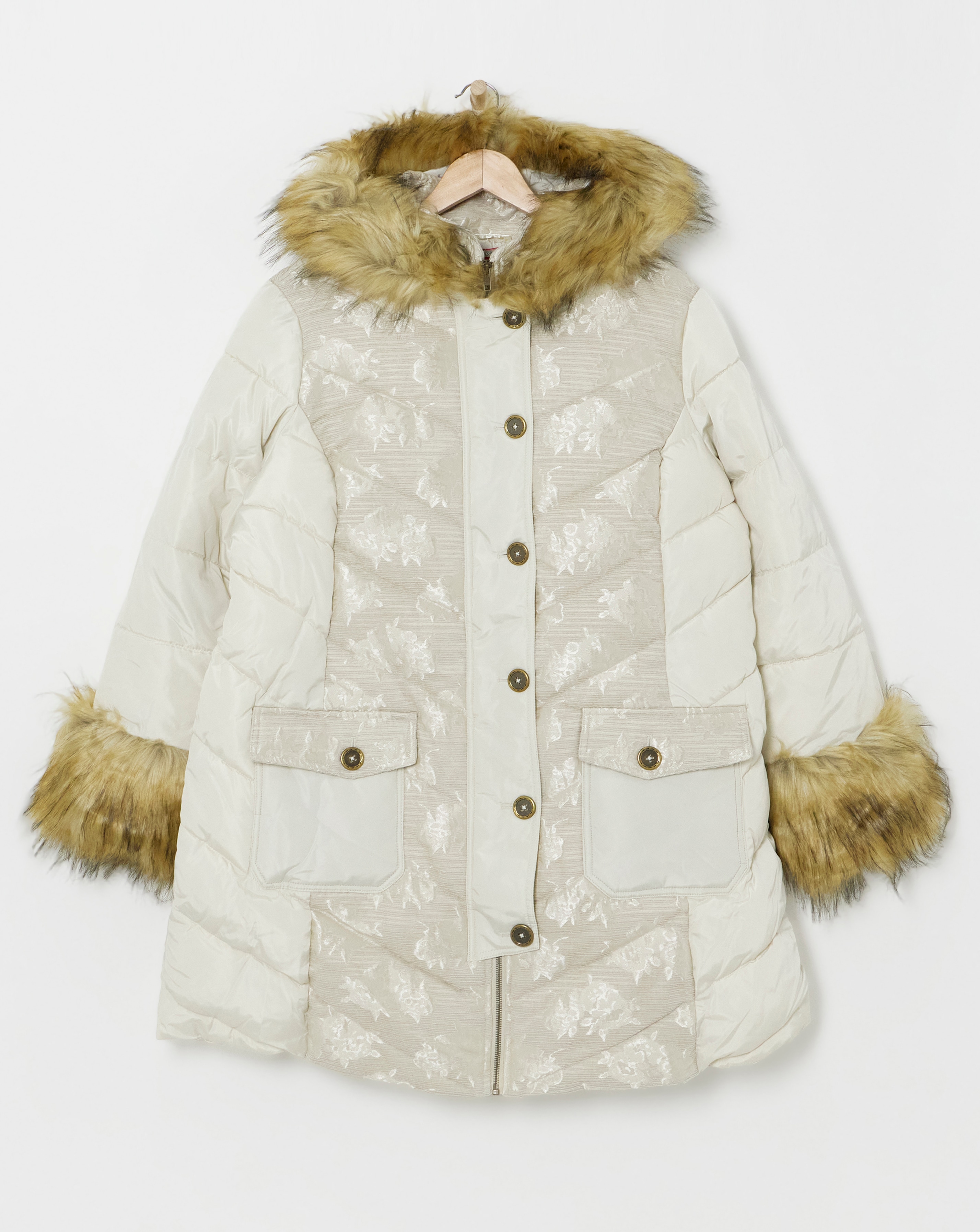 Joe Browns Fur Trim Puffer Coat