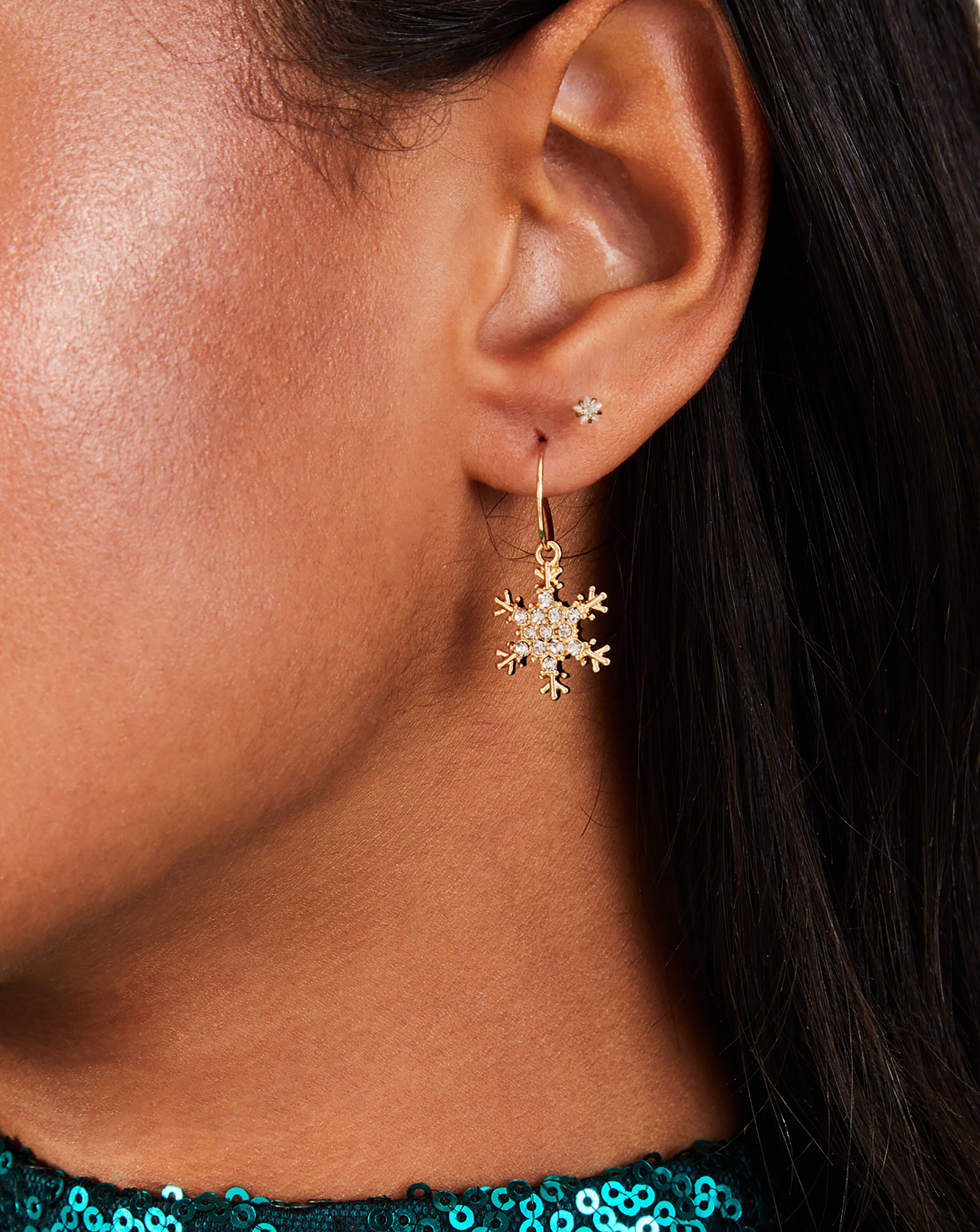 Christmas hoop deals earrings