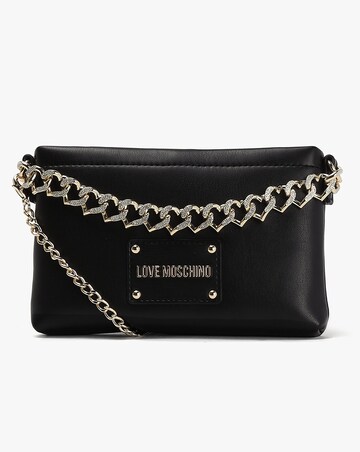 Love Moschino Strass Heart Chain Shoulder Bag