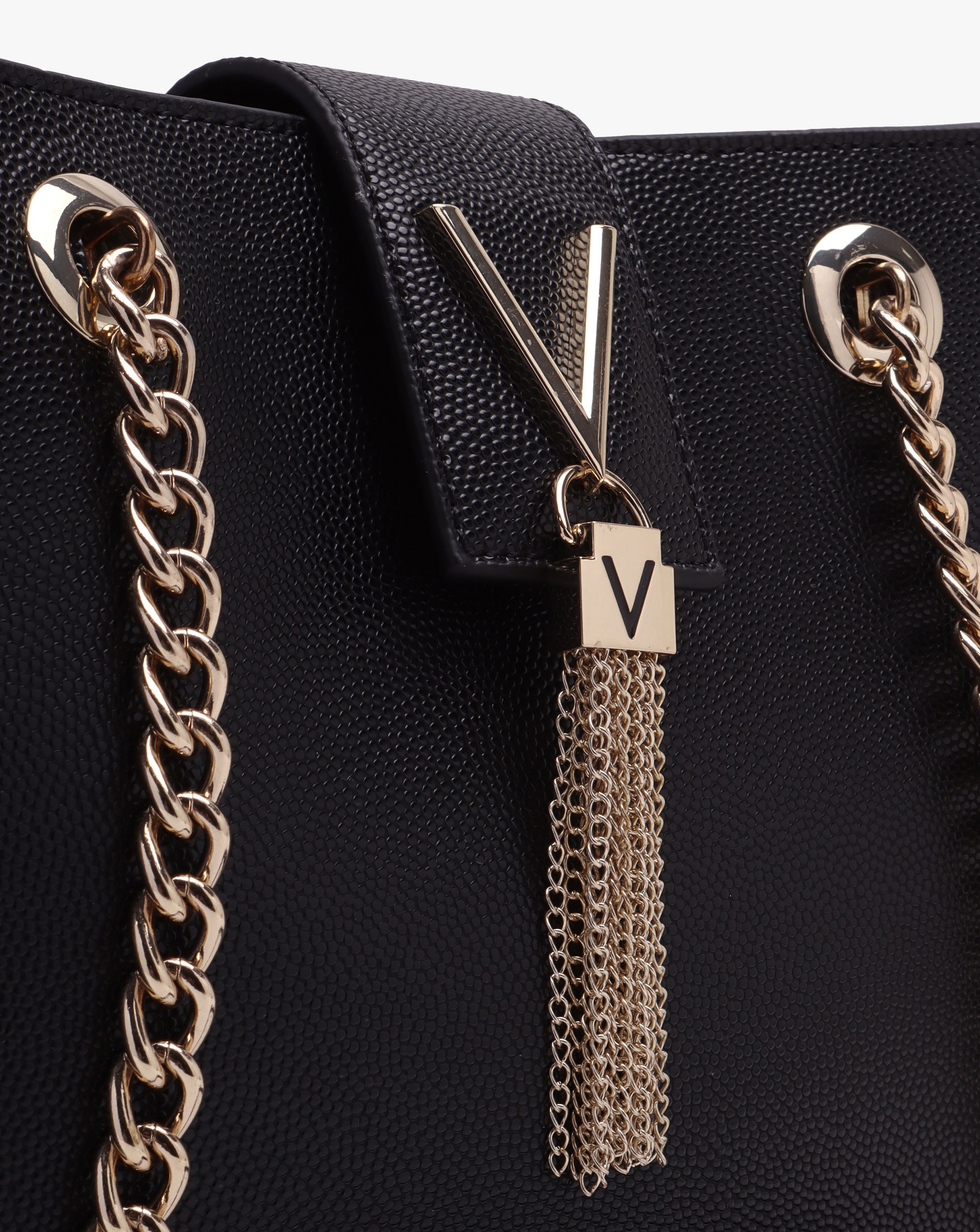 Valentino Bags Divina Pebbled Tote Bag Simply Be