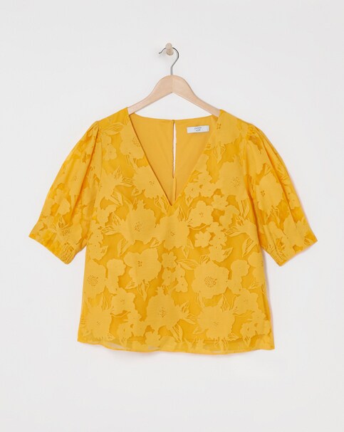 Joanna Hope Burnout Blouse