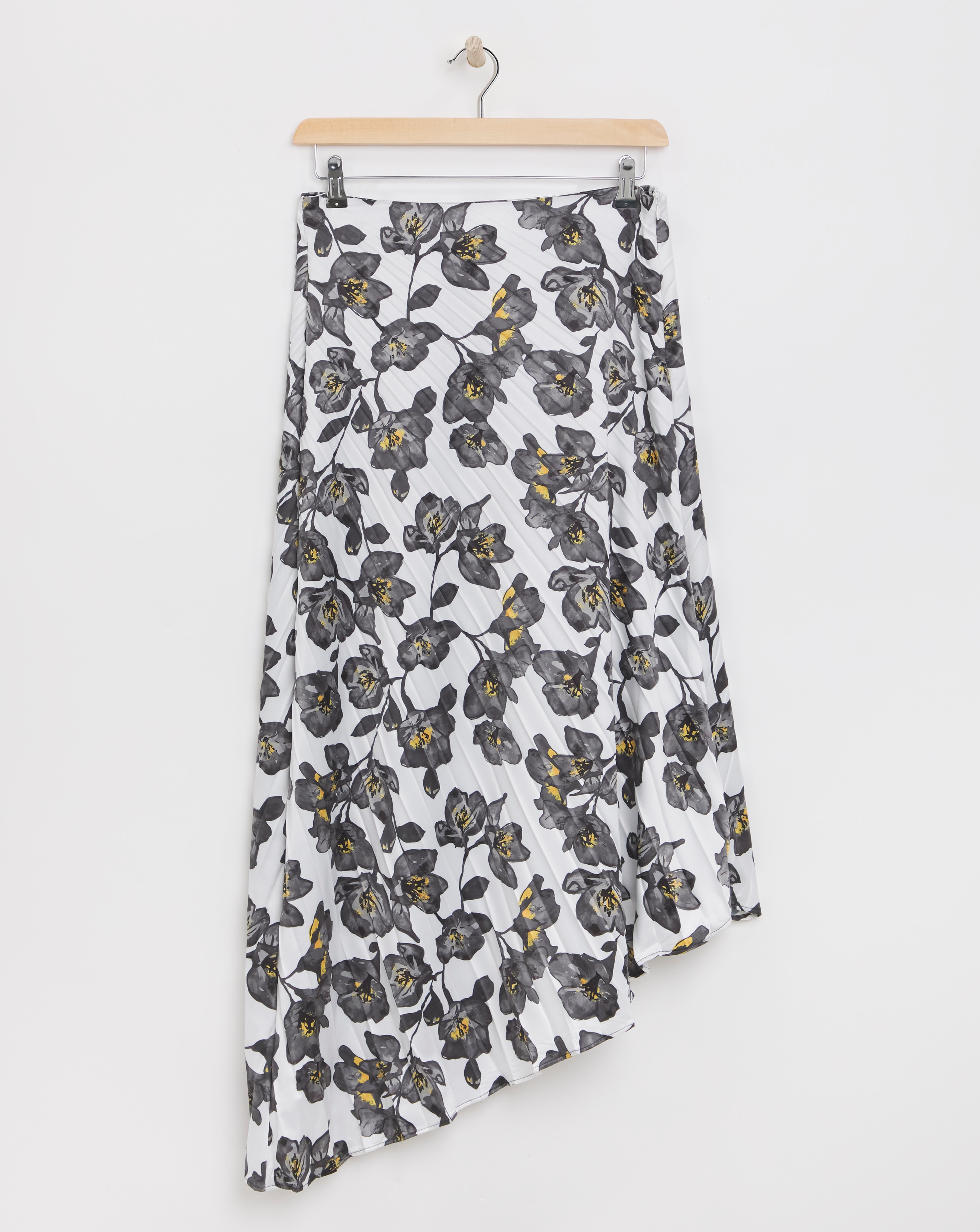 Joanna Hope Satin Pleated Skirt