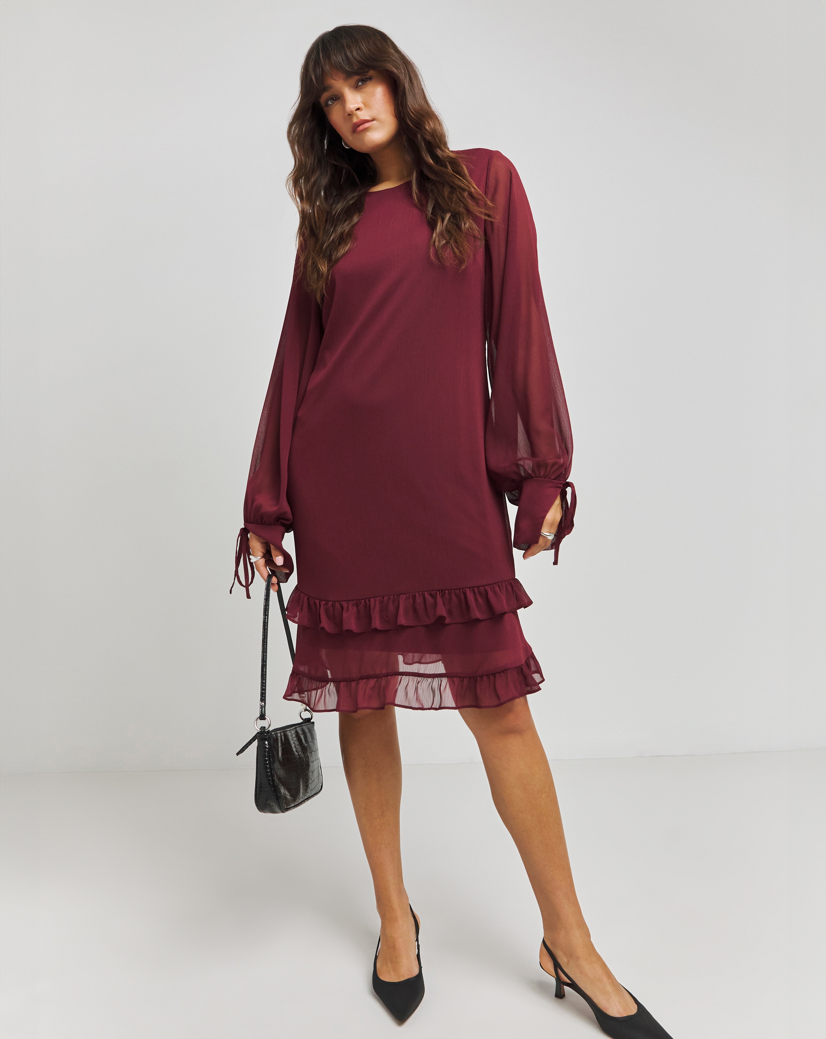 Joanna Hope Tie Sleeve Dress