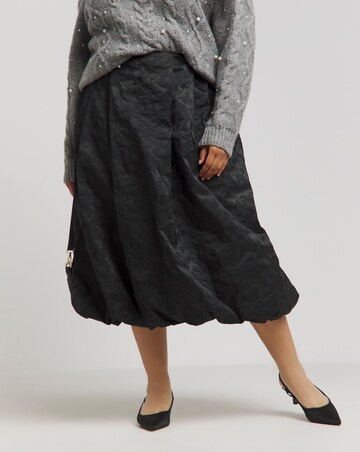 Joanna Hope Textured Bubble Hem Skirt