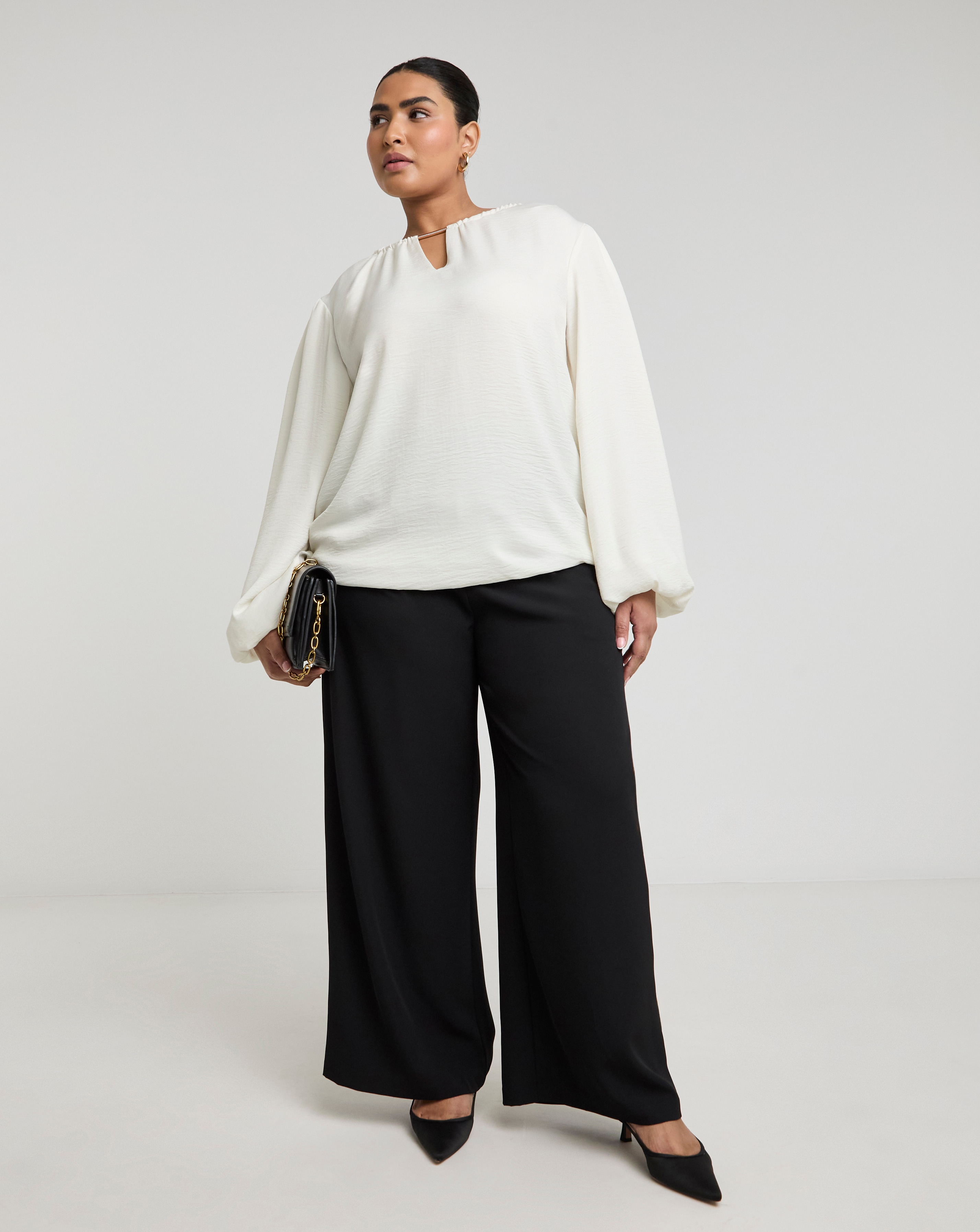 Joanna Hope Puff Sleeve Blouse