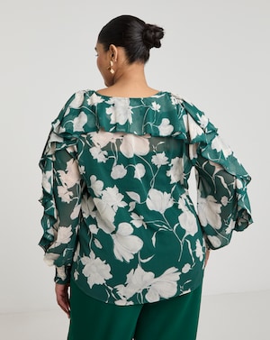 Joanna Hope Romantic Ruffle Blouse - Image 2